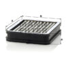 CUK 22 000-2 cabin air filter (activated carbon)