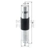 WK 516/1 fuel filter in-line